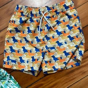 Janie and Jack boys swim trunks size 4 EUC
